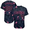Personalized 3D Pattern Design Hawaii Flamingo Navy Pink Custom Name Number Sublimation Uniform