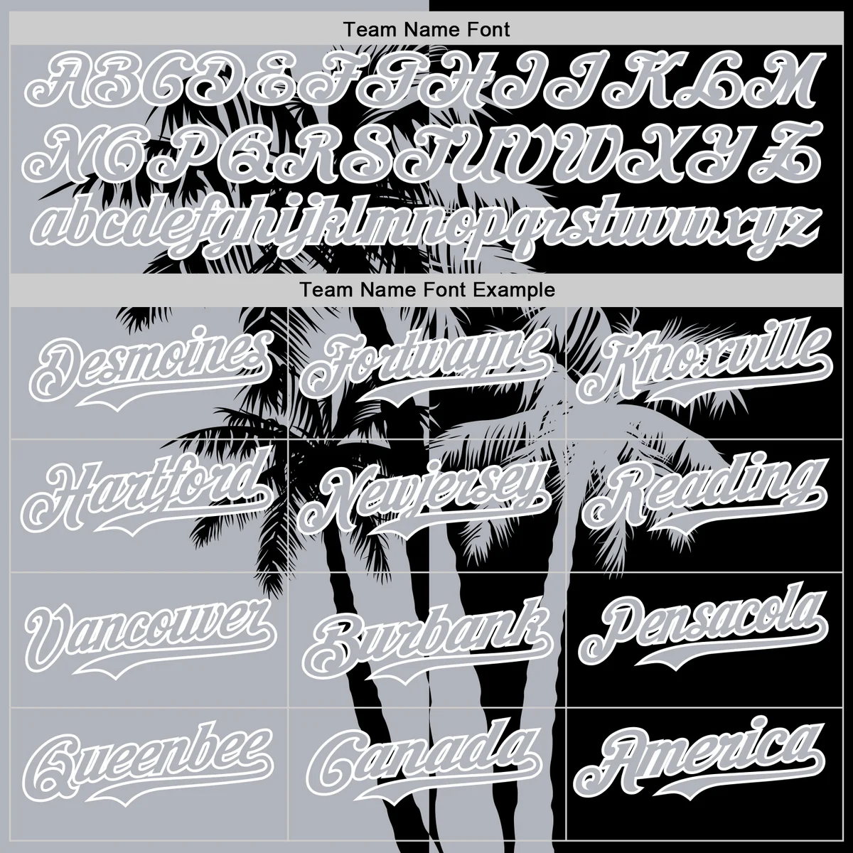 Personalized Black Grey Hawaii Palm Trees Tropical Custom Name Number Sublimation Uniform - Image 6