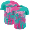 Personalized Green Pink Hawaii Palm Trees Tropical Coconut Custom Name Number Sublimation Uniform