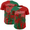 Personalized Red Kelly Green Hawaii Palm Trees Tropical Coconut Custom Name Number Sublimation Uniform