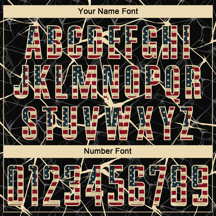 Personalized Soccer Jersey Black Vintage USA Flag City Cream Custom Name Number Uniform - Image 5