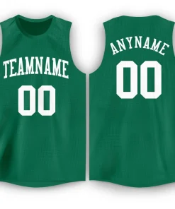 Custom  Green White Classic Tops Fashion Sportwear Basketball Jersey