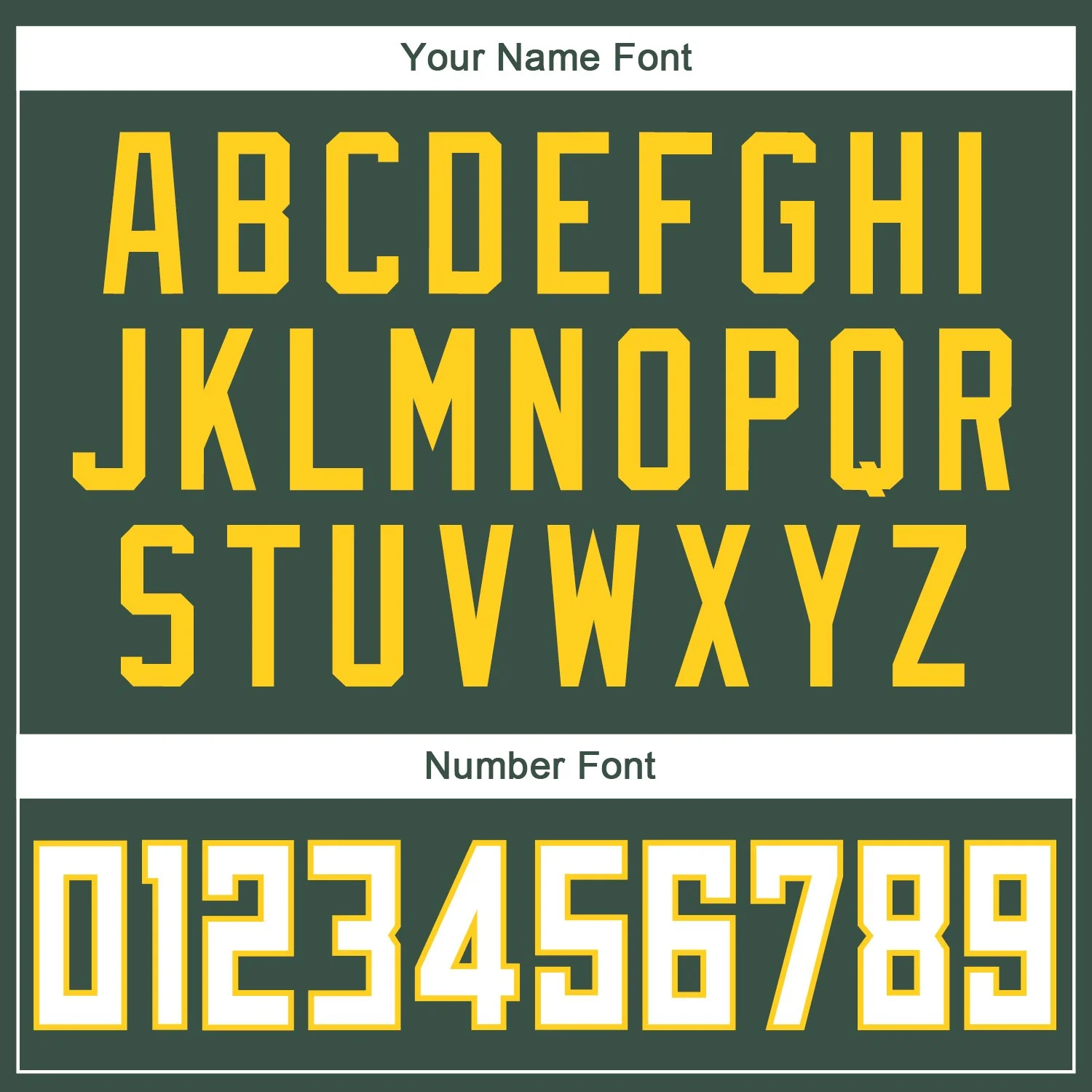 Custom Hunter Green White-Yellow Classic Tops Athletic Casual Basketball Jersey - Image 3