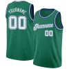 Custom Green White-Gold Classic Tops Athletic Casual Basketball Jersey