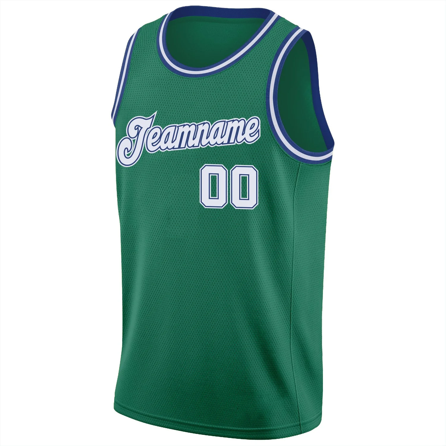 Custom Green White-Gold Classic Tops Athletic Casual Basketball Jersey - Image 5