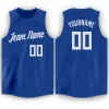 Custom Royal White Classic Tops Tank Top Basketball Jersey