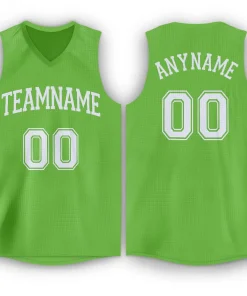 Custom Green White Classic Tops Men/Boy Athletic Basketball Jersey