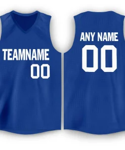 Custom Royal White Classic Tops Fashion Basketball Jersey