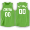 Custom Green White Classic Tops Athletic Casual Basketball Jersey