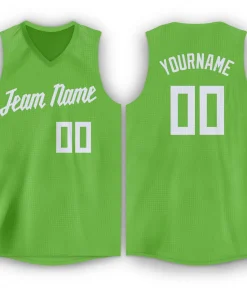 Custom  Green White Classic Tops Fashion Sportwear Basketball Jersey