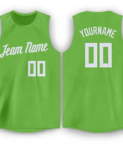 Custom Green White Classic Tops Men/Boy Athletic Basketball Jersey