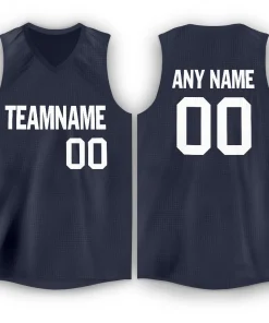 Custom Navy White Classic Tops Men/Boy Athletic Basketball Jersey