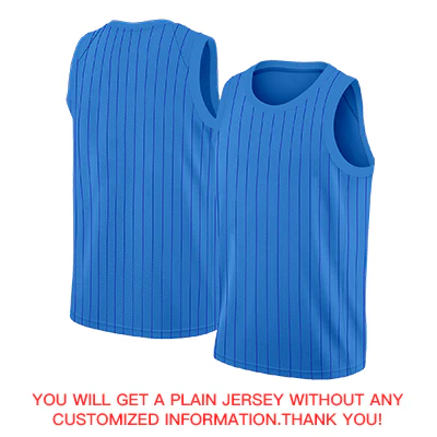 Custom Blue Royal-White Stripe Fashion Tops Sport Game Basketball Jersey - Image 4