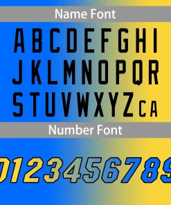 Basketball Jersey Number Font
