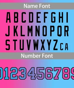 Basketball Jersey Number Font