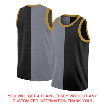 Custom Black Yellow-White Split Fashion Tops Basketball Jersey - Image 4