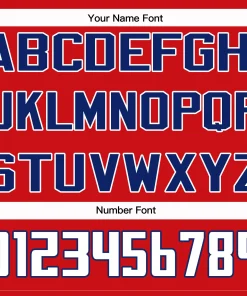 Custom Red White-Navy American Flag Authentic Baseball Jersey