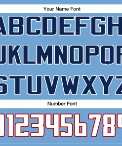 Custom Light Blue White-Red American Flag Authentic Baseball Jersey