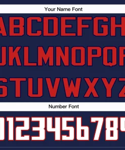 Custom Navy White-Red American Flag Authentic Baseball Jersey
