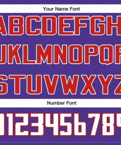 Custom Purple White-Red American Flag Authentic Baseball Jersey