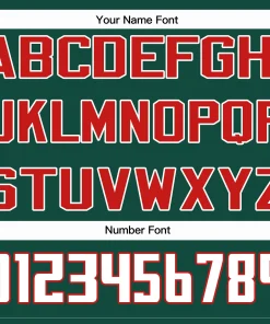 Custom Green White-Red American Flag Authentic Baseball Jersey