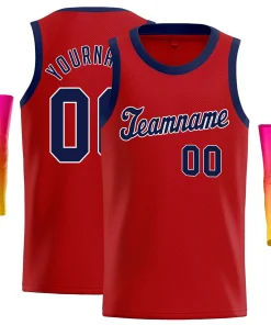 Custom Blue Navy-White Classic Tops Athletic Basketball Jersey