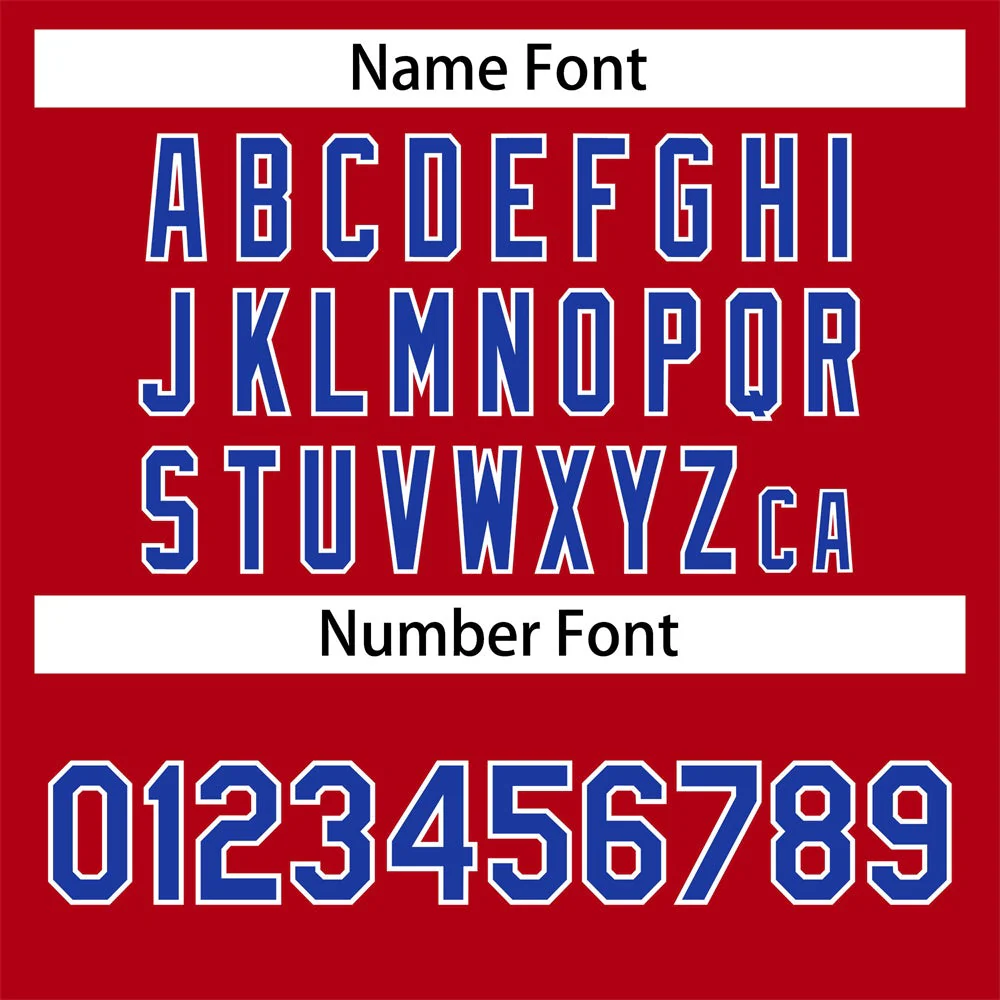 Custom Red Royal-White Classic Style Authentic Baseball Jersey - Image 4