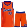 Custom Orange Royal White Classic Tops Men Casual Basketball Jersey