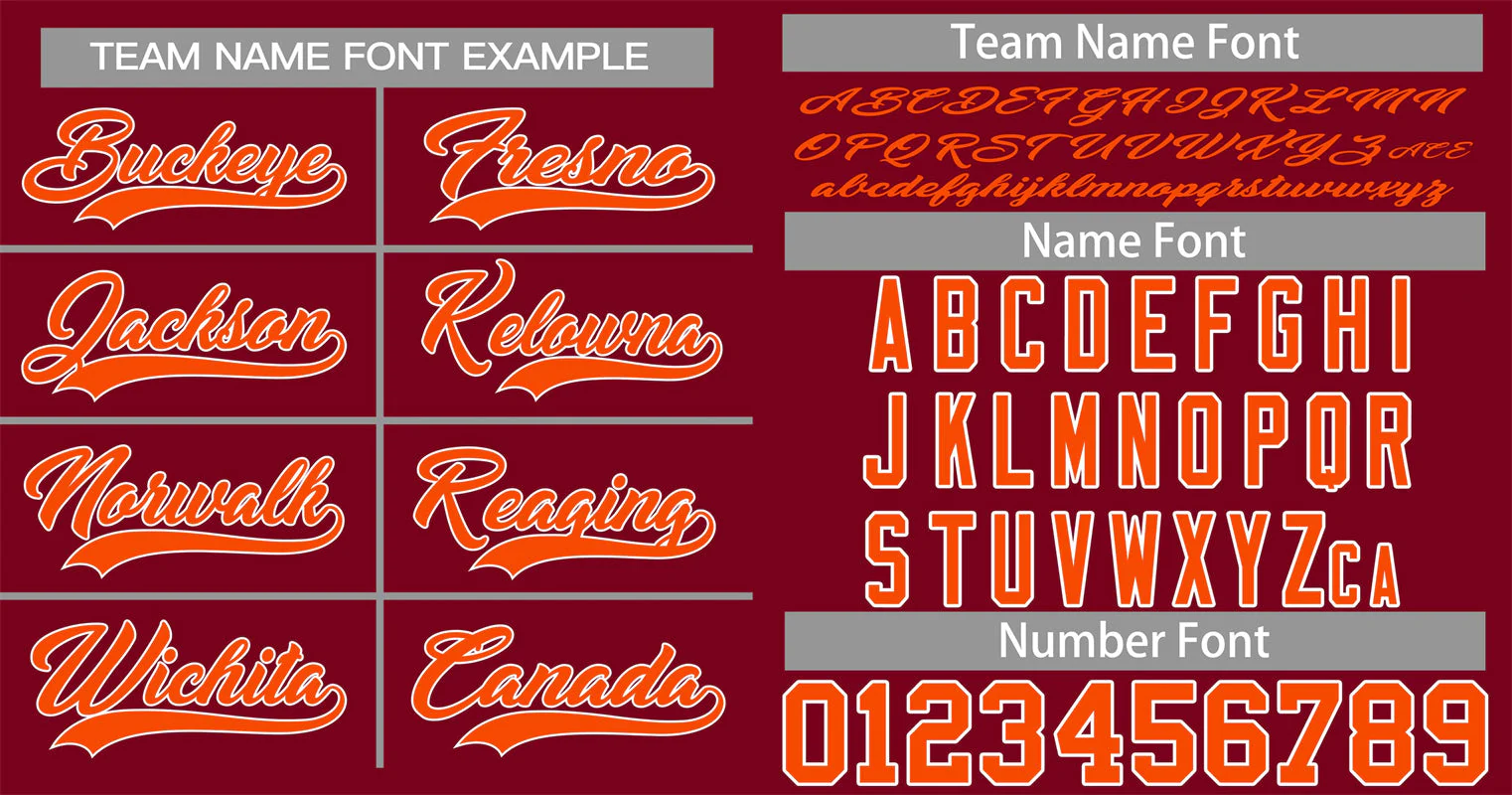 Custom Crimson Orange-White Classic Style Authentic Baseball Jersey - Image 3