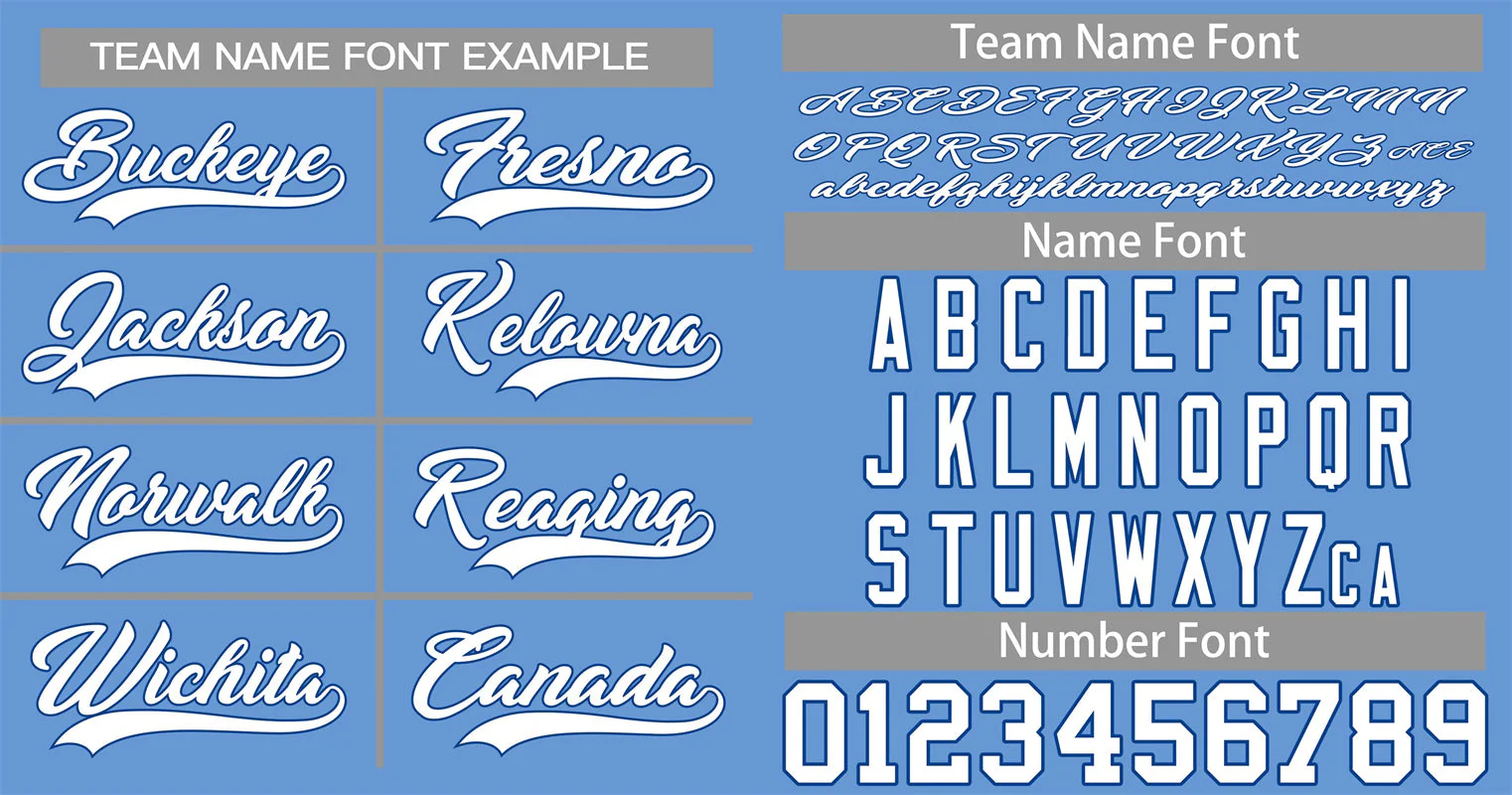 Custom Powder Blue White-Royal Classic Style Authentic Baseball Jersey - Image 3