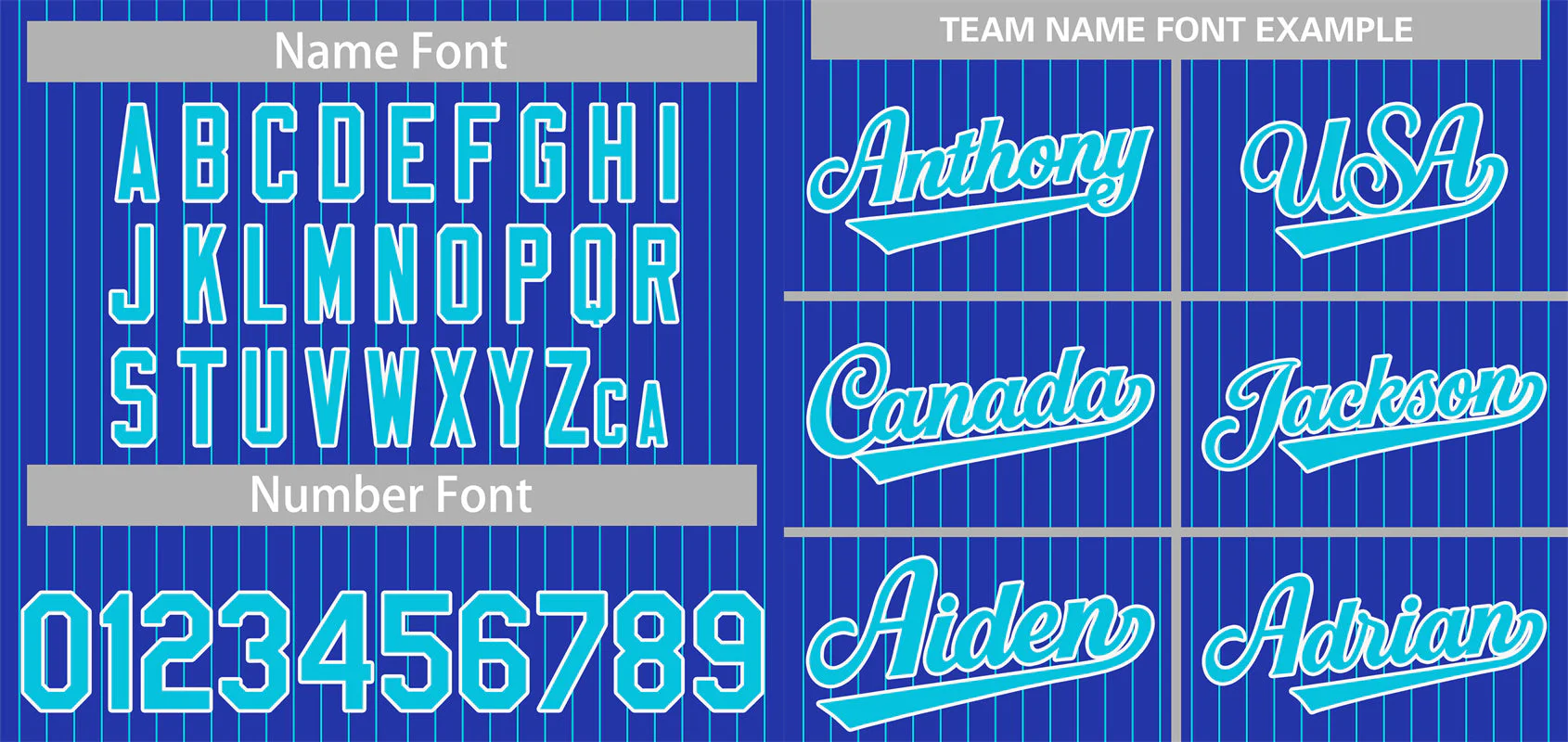 Custom Royal Aqua-White Stripe Fashion Authentic Baseball Jersey - Image 3
