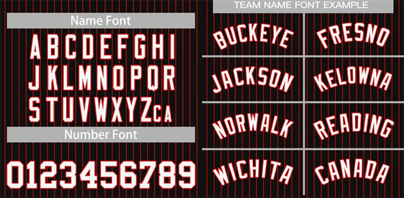 Custom Black White-Red Stripe Fashion Authentic Baseball Jersey - Image 3