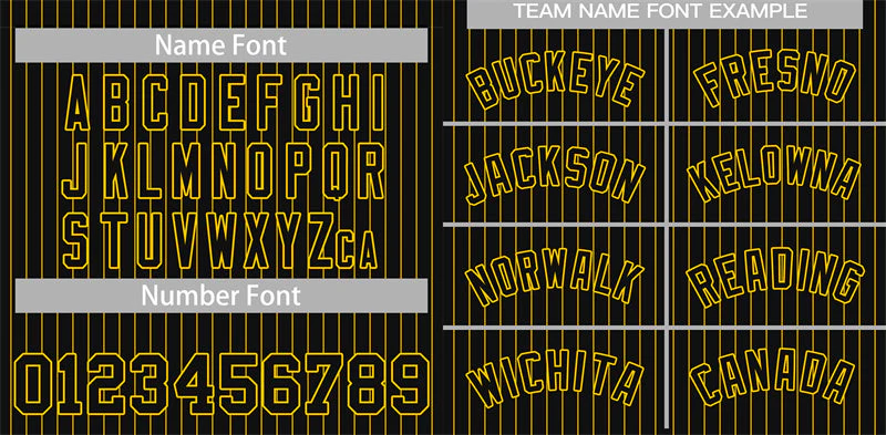 Custom Black Yellow Stripe Fashion Authentic Baseball Jersey - Image 3