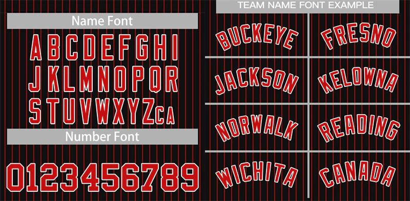 Custom Black Red-White Stripe Fashion Authentic Baseball Jersey - Image 3