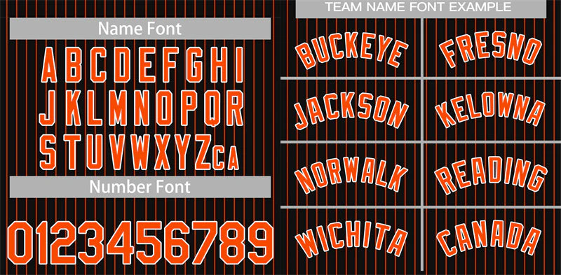 Custom Black Orange-White Stripe Fashion Authentic Baseball Jersey - Image 3