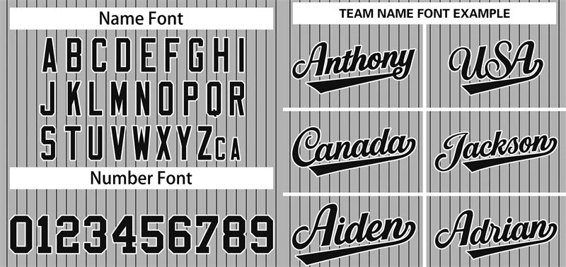Custom Gray Black-White Stripe Fashion Authentic Baseball Jersey - Image 3