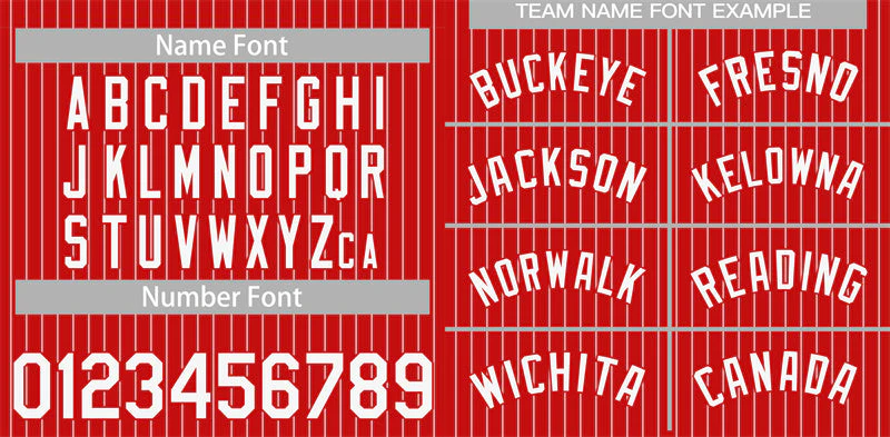 Custom Red White Stripe Fashion Authentic Baseball Jersey - Image 3