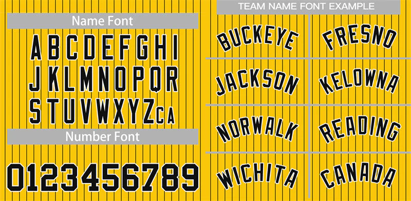 Custom Gold Black-White Stripe Fashion Authentic Baseball Jersey - Image 3