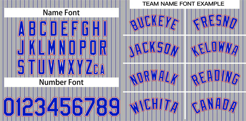 Custom Gray Royal-Orange Stripe Fashion Authentic Baseball Jersey - Image 3