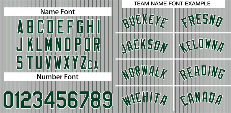 Custom Gray Green-White Stripe Fashion Authentic Baseball Jersey - Image 3