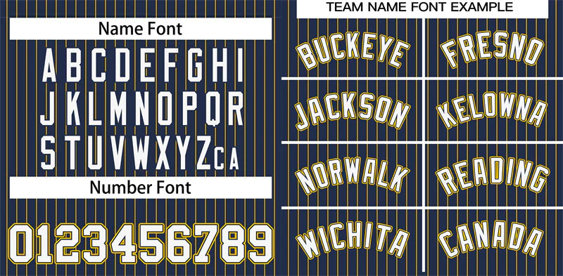 Custom Navy White-Gold Stripe Fashion Authentic Baseball Jersey - Image 3