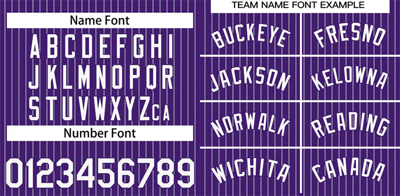 Custom Purple White Stripe Fashion Authentic Baseball Jersey - Image 3