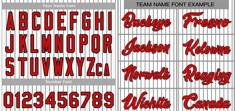 Custom White Red-Black Stripe Fashion Authentic Baseball Jersey - Image 3