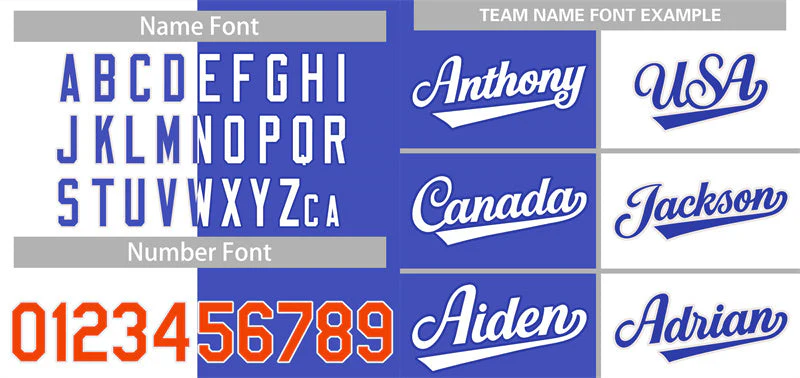Custom White Royal-Orange Hook Split Fashion Authentic Baseball Jersey - Image 3