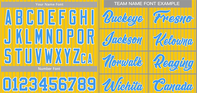 Custom Gold Light Blue-White Stripe Fashion Authentic Baseball Jersey - Image 3