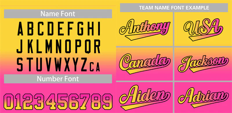 Custom Gold Pink Gradient Fashion Authentic Baseball Jersey - Image 3