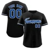 Custom Black Royal-White Classic Style Authentic Baseball Jersey