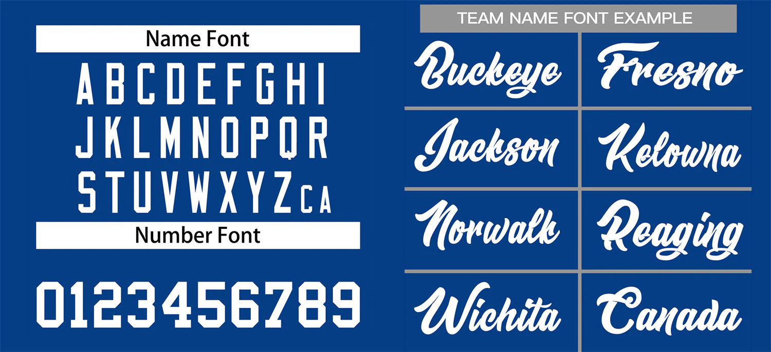 Custom Royal White Classic Style Authentic Baseball Jersey - Image 3