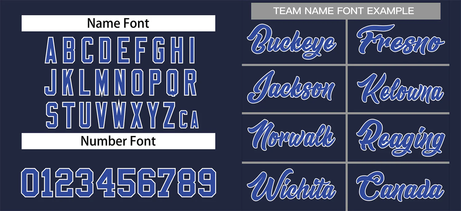 Custom Navy Royal-Gray Classic Style Authentic Baseball Jersey - Image 3