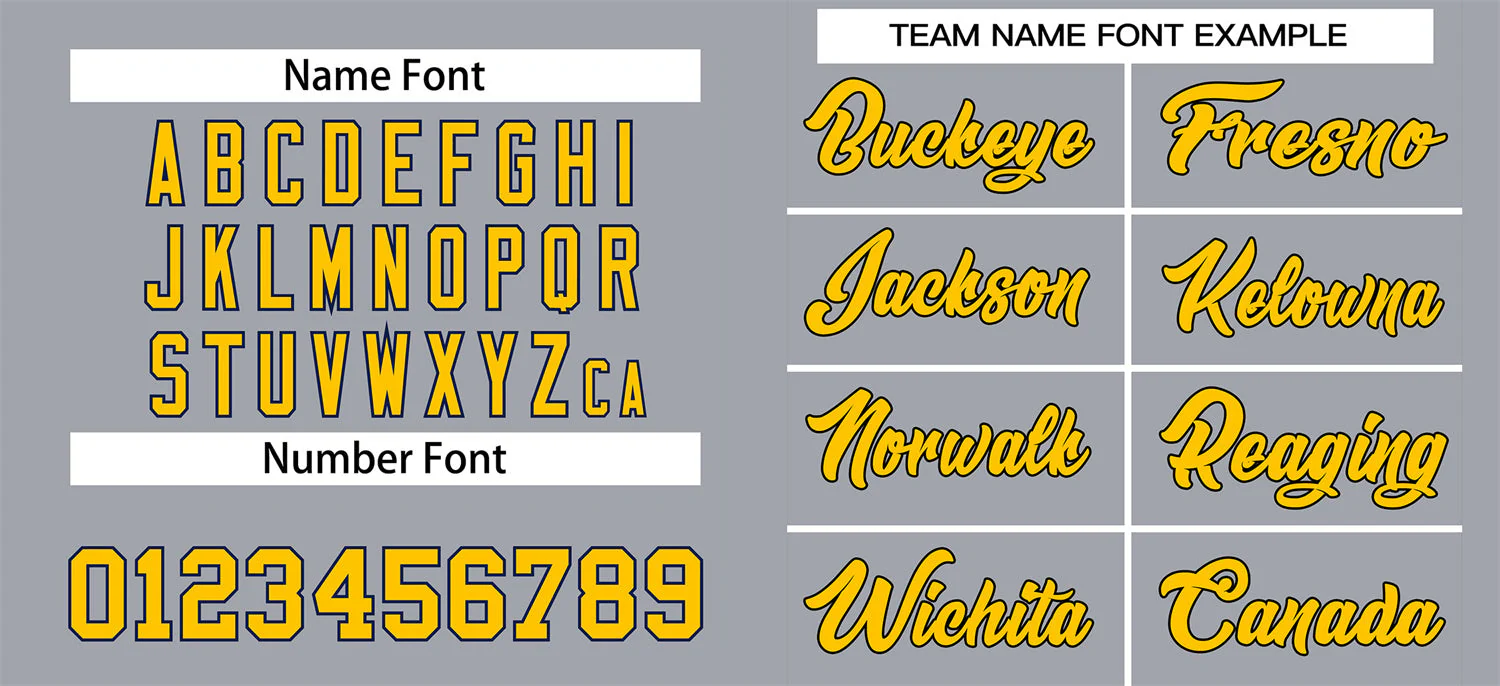 Custom Gray Gold-Black Classic Style Authentic Baseball Jersey - Image 3